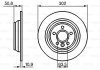 Диск гальмівний (задній) Ford Focus/Galaxy/Kuga/Mondeo 08-/Range Rover 11- (302x11) BOSCH 0 986 479 B94 (фото 6)