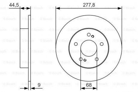 Диск тормозной BOSCH 0986479T86 (фото 1)