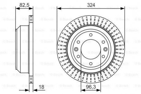 Диск гальмівний BOSCH 0 986 479 U29