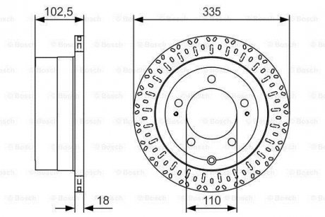 Диск гальмівний BOSCH 0 986 479 U32