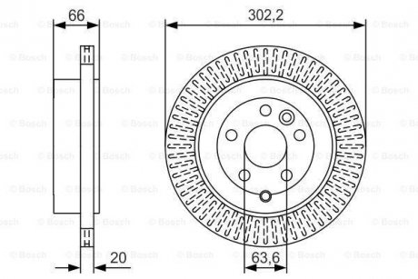 Диск гальмівний BOSCH 0986479U44