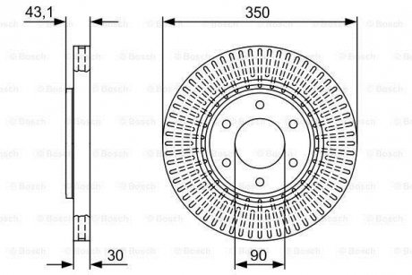 Диск тормозной BOSCH 0986479V51