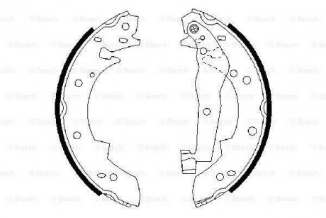 Колодки тормозные BOSCH 0 986 487 013