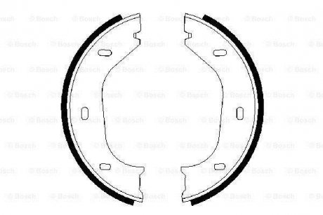 Колодки тормозные барабанные BOSCH 0 986 487 202 (фото 1)