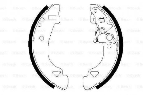 Гальмівні колодки барабанні BOSCH 0986487331