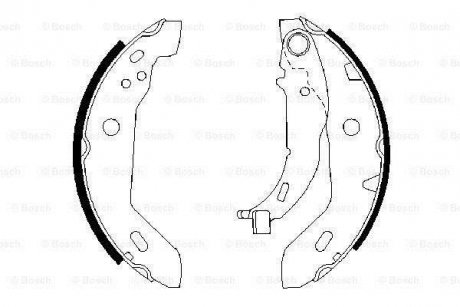 Гальмівні колодки барабанні BOSCH 0986487565 (фото 1)