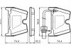 Колодки гальмівні (передні) Audi A4/A5/A6/VW Phaeton 02-17 (Brembo) (з датчиком) (95.5x74.4x16.3) BOSCH 0 986 494 216 (фото 17)