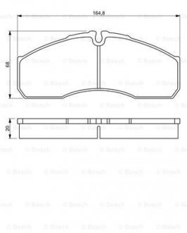 Гальмівні колодки дискові BOSCH 0 986 494 266 (фото 1)