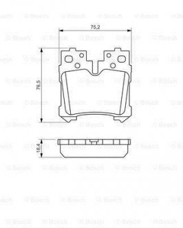 Гальмівні колодки дискові BOSCH 0986494424 (фото 1)