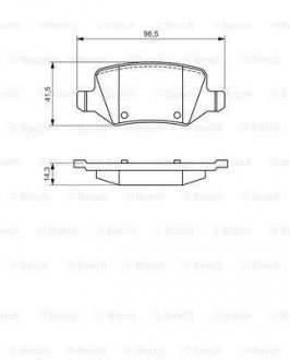 Колодки гальмівні дискові MERCEDES - заміна на 0986494023 BOSCH 0 986 494 569