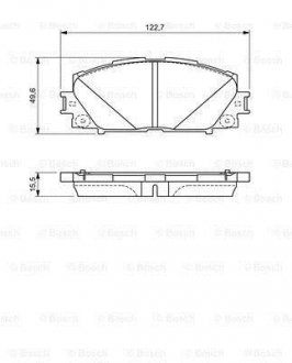 Гальмівні колодки дискові BOSCH 0986494670