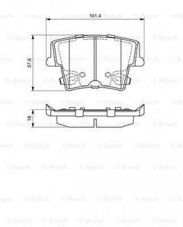 Колодки гальмівні дискові BOSCH 0986494678