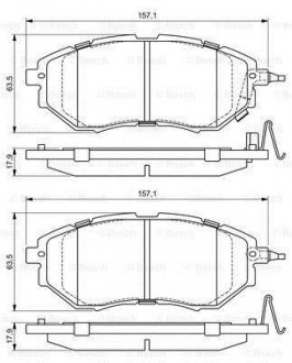 Гальмівні колодки дискові BOSCH 0 986 494 679 (фото 1)