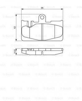 ДИСКОВI КОЛОДКИ ЗАДНI BOSCH 0 986 495 139 (фото 1)