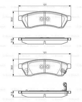 Гальмівні колодки BOSCH 0 986 495 168