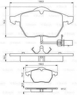 Комплект гальмівних колодок - дискові BOSCH 0 986 495 232