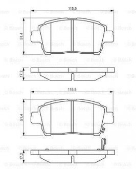 Гальмівні колодки дискові BOSCH 0986495242 (фото 1)