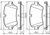 Комплект гальмівних колодок з 4 шт. дисків BOSCH 0986495426 (фото 2)