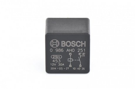 Реле, робочий ток BOSCH 0 986 AH0 251