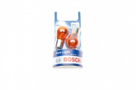 Автолампа PY21W 12V 21W BAU15s (к-кт 2шт) BOSCH 1 987 301 018 (фото 1)