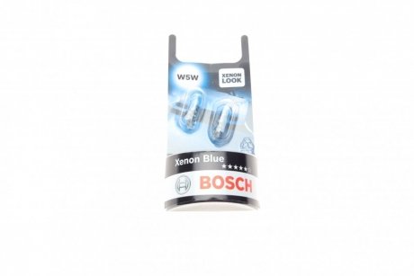 Автолампа W5W 12V 5W W2.1x9.5d Xenon Blue (BL) BOSCH 1 987 301 033 (фото 1)