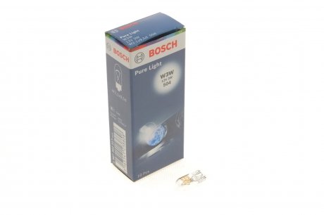 Лампа розжарювання 12V 3W W3W PURE LIGHT (вир-во) BOSCH 1 987 302 217