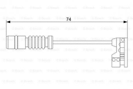 ДАТЧИК ЗНОШУВАННЯ ДИСК.КОЛ.ПЕРЕД 1 987 473 008 BOSCH 1987473008