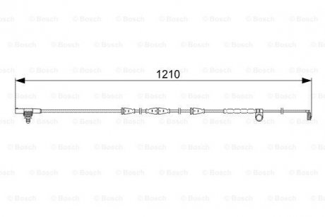 Датчик зношування колодок BOSCH 1987473054