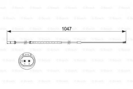 Датчик зношування диск.кол.зад BOSCH 1 987 473 512