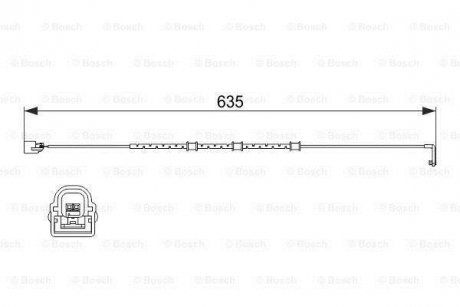 Датчик зносу гальмівних колодок BOSCH 1 987 474 515