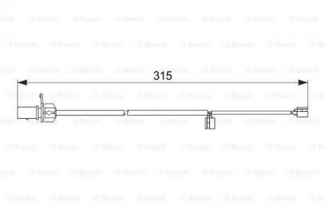 Датчик зносу колодок BOSCH 1987474518