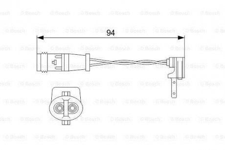 Датчик зносу колодок BOSCH 1 987 474 553