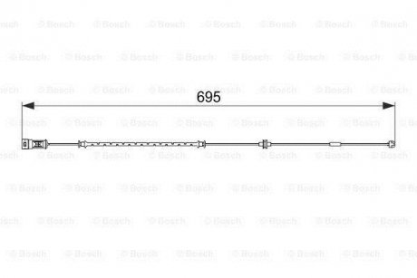 ДАТЧИК ЗНОШУВАННЯ ДИСК.КОЛ.ПЕРЕД BOSCH 1 987 474 585