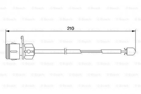 Гальмівні аксесуари (Датчик зносу колодки) BOSCH 1987474938 (фото 1)