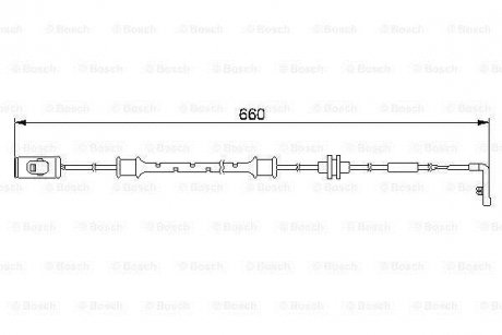 ДАТЧИК ЗНОШУВАННЯ ДИСК.КОЛ.ЗАД BOSCH 1 987 474 972