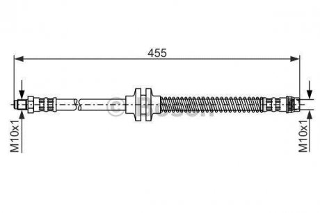 Шланг гальмівний BOSCH 1 987 476 126 (фото 1)