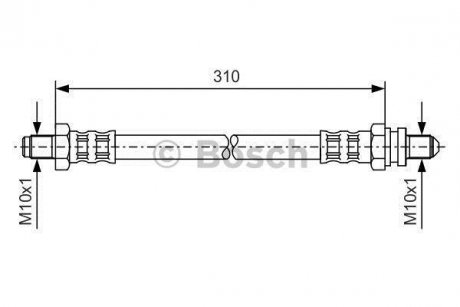 Шланг тормозной BOSCH 1987476407