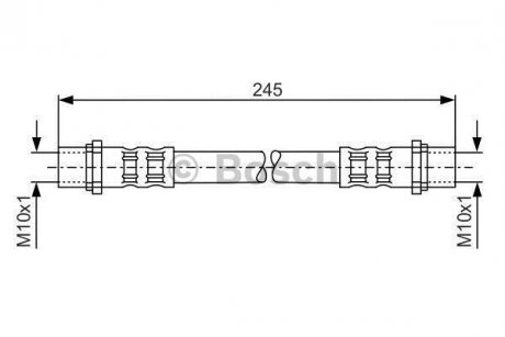 Шланг гальмівний BOSCH 1 987 476 904