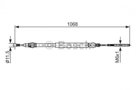 Гальмівний трос BOSCH 1987477713