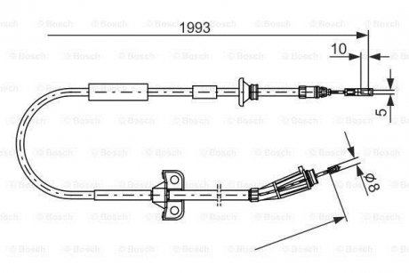 Гальмівний трос BOSCH 1987477819