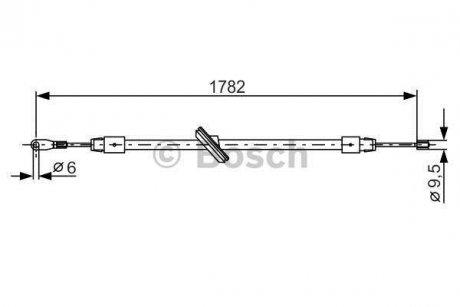 Трос гальмiвний BOSCH 1987477902