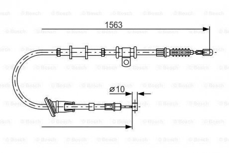 Гальмівний трос BOSCH 1987482064