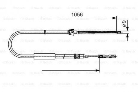 Гальмівний трос BOSCH 1987482125