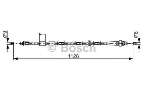 Трос ручника (R) Jeep Grand Cherokee 98-05 BOSCH 1 987 482 363