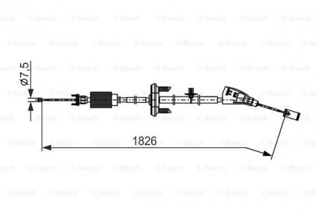 Трос ручного гальма BOSCH 1 987 482 799