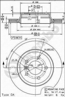 Гальмівний диск BREMBO 09.7720.11