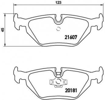 Гальмівні колодки дискові BREMBO P06 013