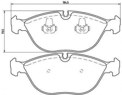 Гальмівні колодки дискові BREMBO P06 019 (фото 1)