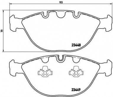 Гальмівні колодки дискові BREMBO P06 028