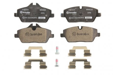 Гальмівні колодки дискові BREMBO P06 034X (фото 1)